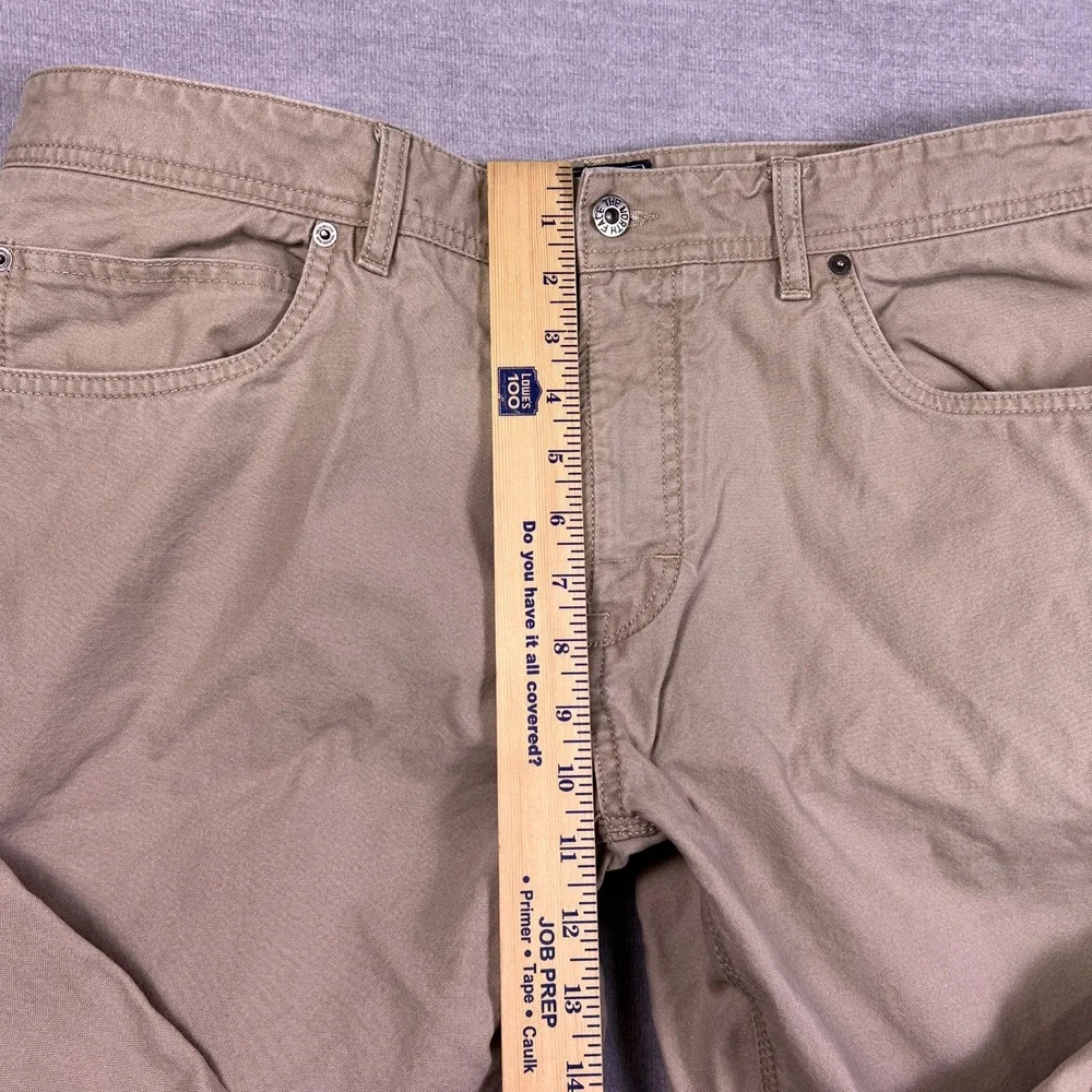 The North Face Straight Fit Mid Rise‎ Chino Pants Mens 40 Short Tan Cotton Nylon